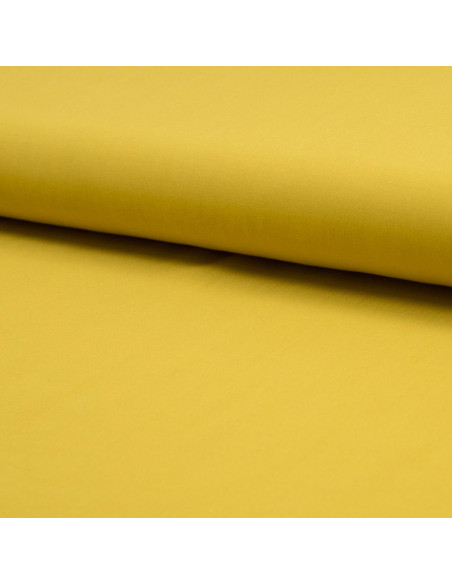 Tissu popeline de viscose - Jaune ocre