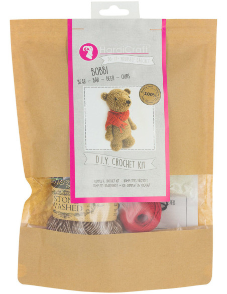 Kit crochet - Bobbi l´ourson