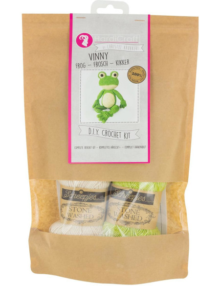 Kit crochet - Vinny la grenouille
