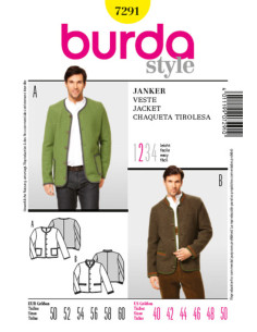 Patron de veste à boutons - Burda 7291