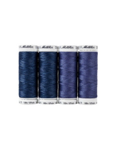 Coffret de 4 fils à coudre Denim Mettler 2