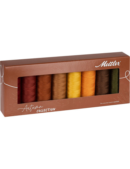 Coffret 8 fils à coudre polyester 200m Autumn Mettler ®