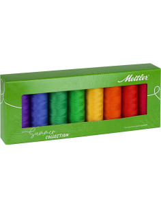 Coffret 8 fils à coudre polyester 200m Summer Mettler ®