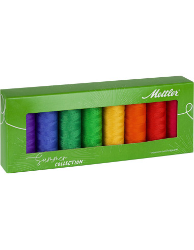 Coffret 8 fils à coudre polyester 200m Summer Mettler ®