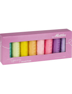 Coffret 8 fils à coudre polyester 200m Spring Mettler ®