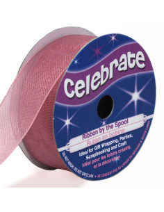 Ruban organza Celebrate vieux rose - 20 mm x 5 m