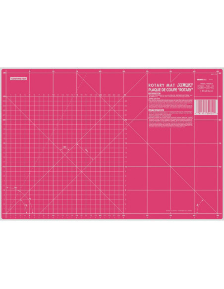 Planche de découpe patchwork Olfa 30 x 45 cm - Rose
