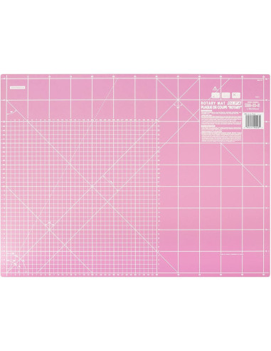 Planche de découpe patchwork Olfa 45 x 60 cm - Rose