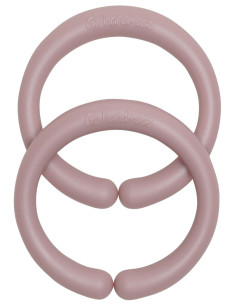 Anneaux de suspension en silicone 60 mm pour accessoires bébés - Rose vintage