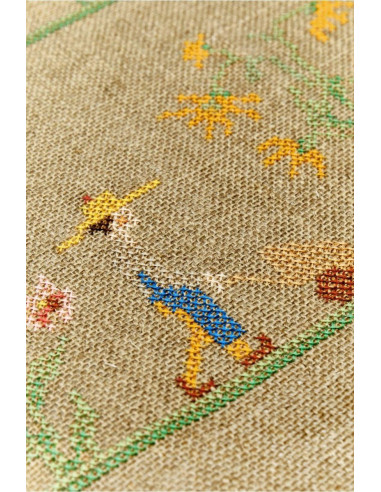 Toile de lin rustique 5.2 fils à broder DMC coupon de 38,1 cm x 45,7 cm