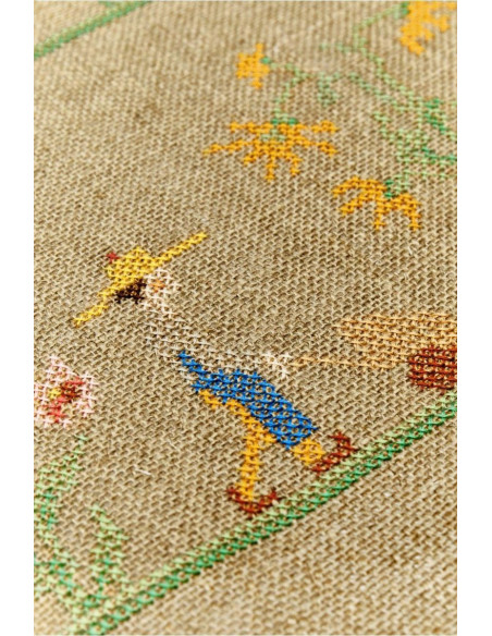 Toile de lin rustique 5.2 fils à broder DMC coupon de 38,1 cm x 45,7 cm
