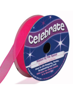 Ruban organza Celebrate fushia - 9 mm x 8 m
