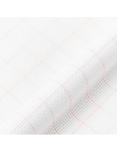 Toile aïda 5.5 magic guide à broder DMC - Blanc