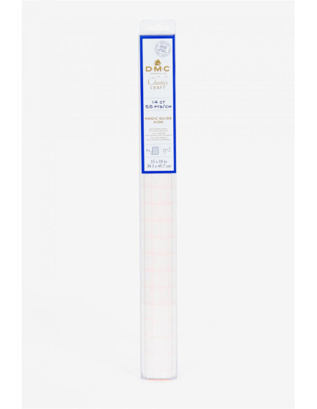 Toile aïda 5.5 magic guide à broder DMC - Blanc
