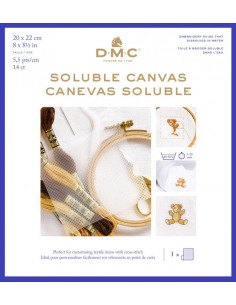 Toile canevas soluble DMC
