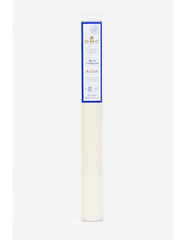 Toile aïda 7.0 à broder DMC - Écru