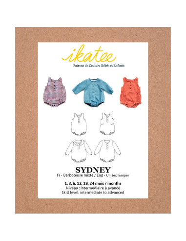 Patron de barboteuse Sydney - Ikatee