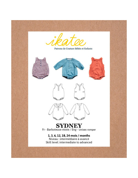 Patron de barboteuse Sydney - Ikatee