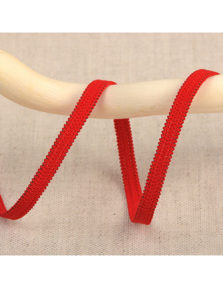 Elastique souple 5 mm - Rouge