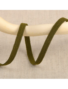 Elastique souple 5 mm - Kaki