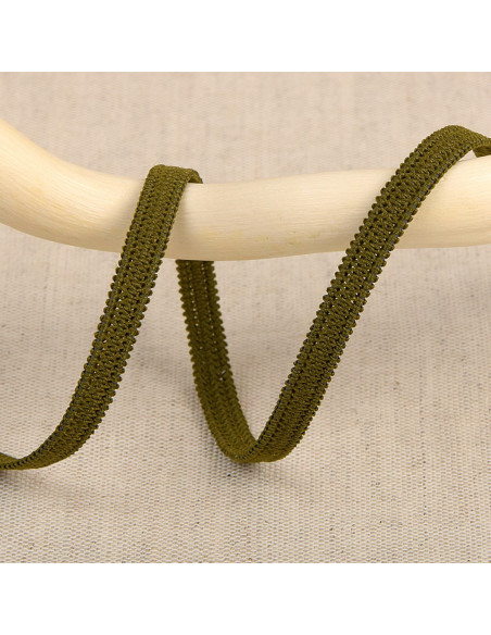 Elastique souple 5 mm - Kaki
