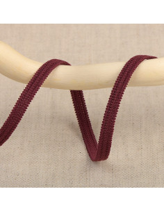 Elastique souple 5 mm - Prune