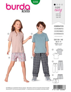Patron de T-Shirt, pantalon et short - Burda 9288