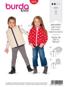 Patron de veste et gilet - Burda 9290