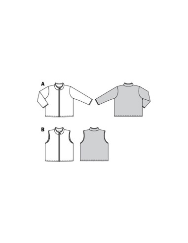 Patron de veste et gilet - Burda 9290