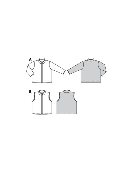 Patron de veste et gilet - Burda 9290