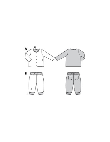 Patron de veste et pantalon - Burda 9293