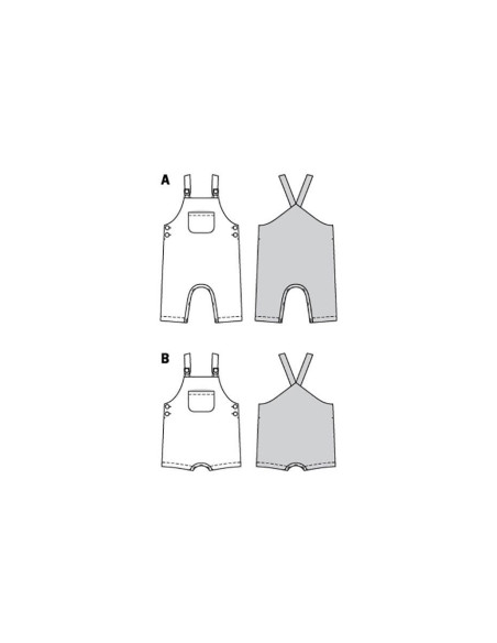 Patron de salopette et short - Burda 9295