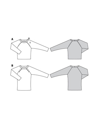 Patron de pull - Burda 6151