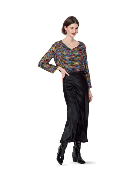 Patron de blouse et robe - Burda 6155