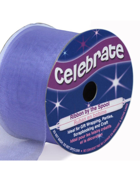 Ruban organza Celebrate parme - 32 mm x 5 m