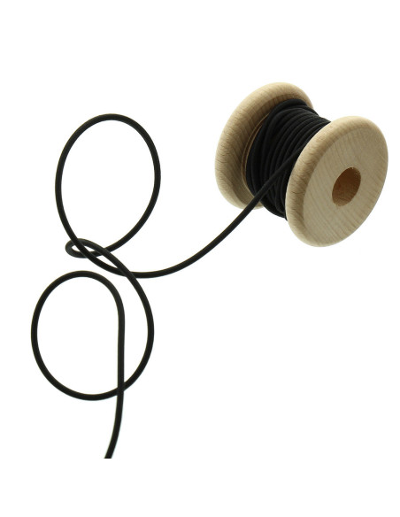 Cordon élastique 3,00 mm - Noir
