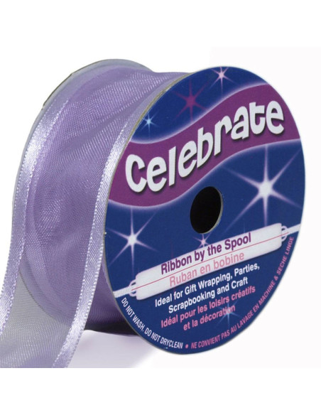 Ruban organza Celebrate parme - 25 mm x 4 m
