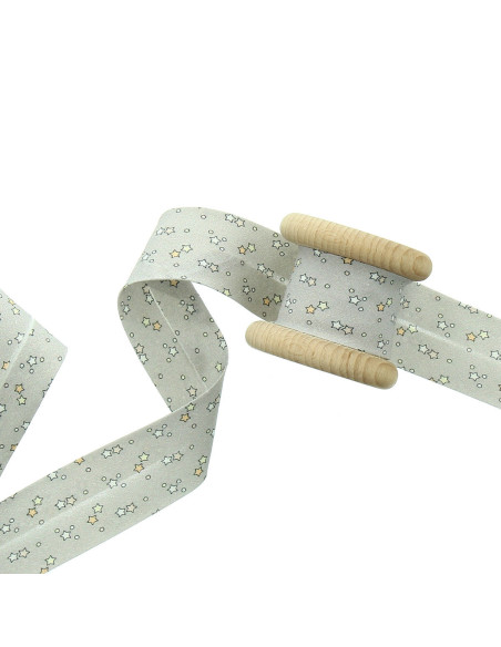 Biais étoiles 30 mm - Gris