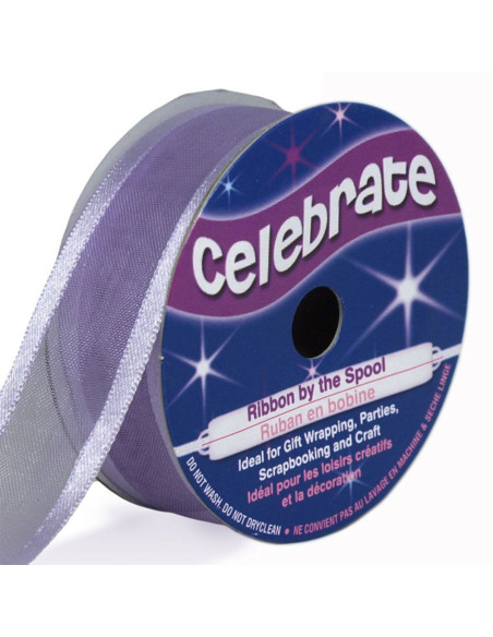 Ruban organza Celebrate parme - 20 mm x 4 m
