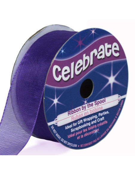 Ruban organza Celebrate violet - 20 mm x 5 m