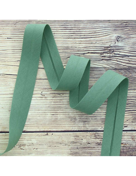 Biais coton bio - Vert olive