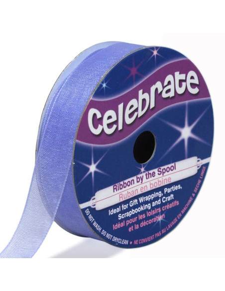 Ruban organza Celebrate parme - 12 mm x 6 m
