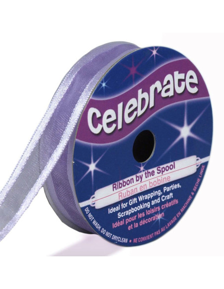 Ruban organza Celebrate parme - 12 mm x 5 m