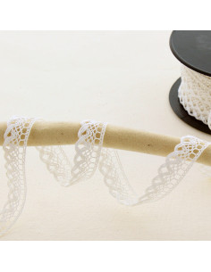 Dentelle feston 10mm  - Écru