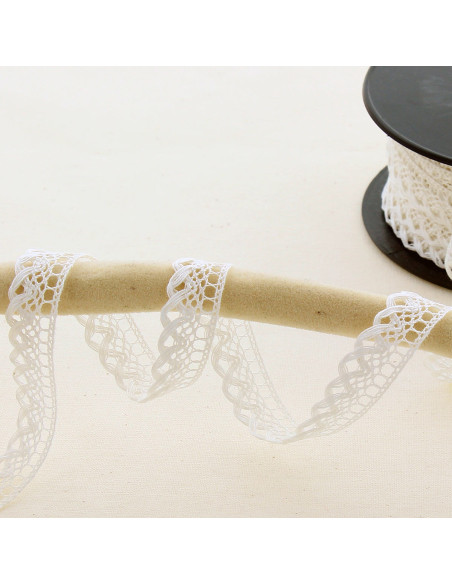 Dentelle feston 10mm  - Écru