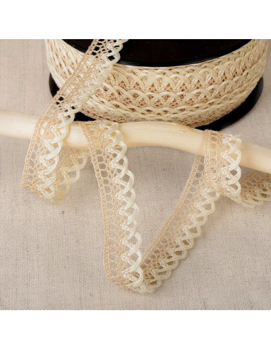 Dentelle feston 10mm  - Beige