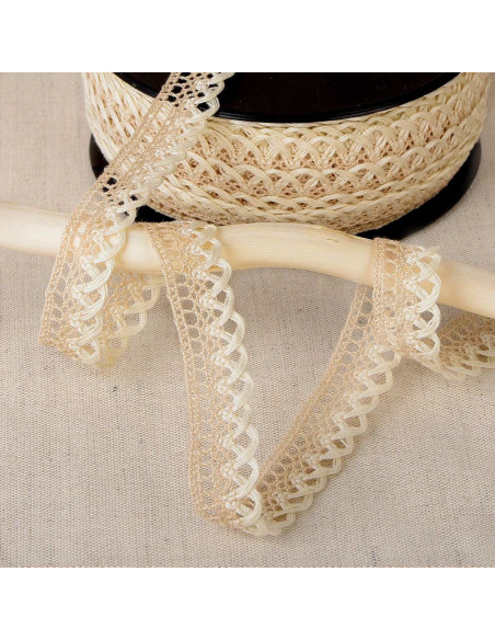 Dentelle feston 10mm  - Beige