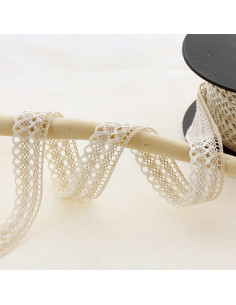 Dentelle feston 20mm  - Beige