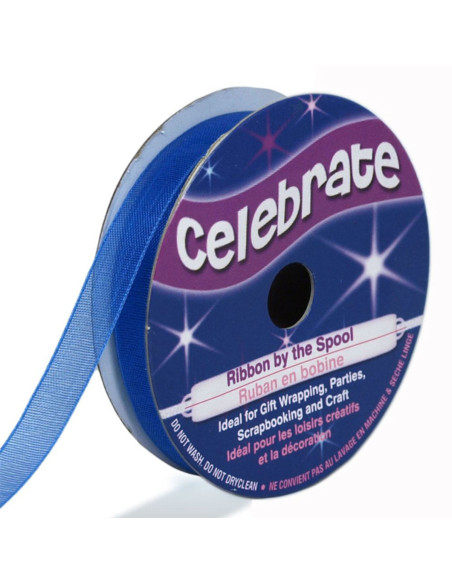 Ruban organza Celebrate bleu roy - 9 mm x 8 m