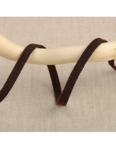 Elastique souple 5 mm - Marron